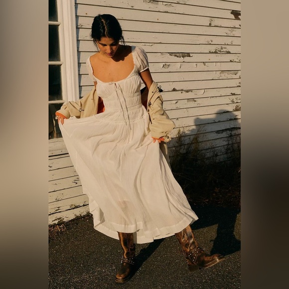 FREE PEOPLE FREE-EST FEELING BONITA MIDI DRESS